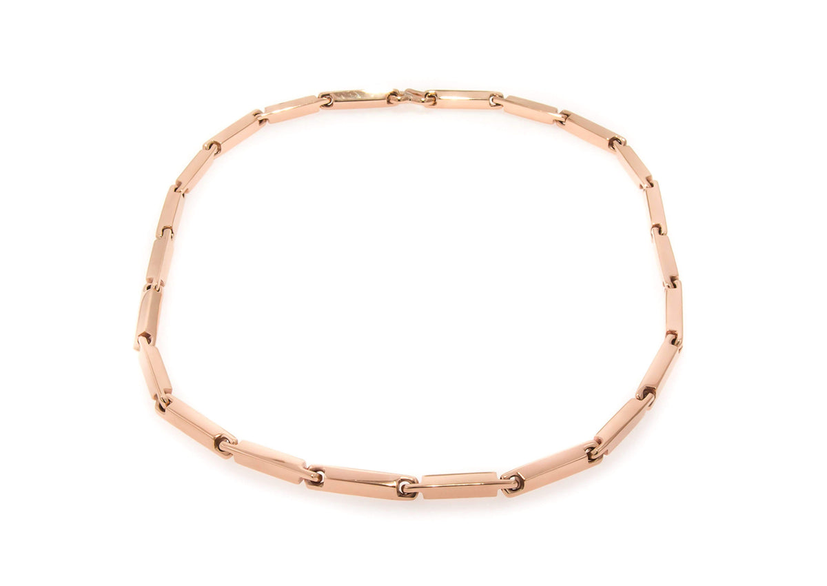Hand Crafted Block Chain, Red Gold
