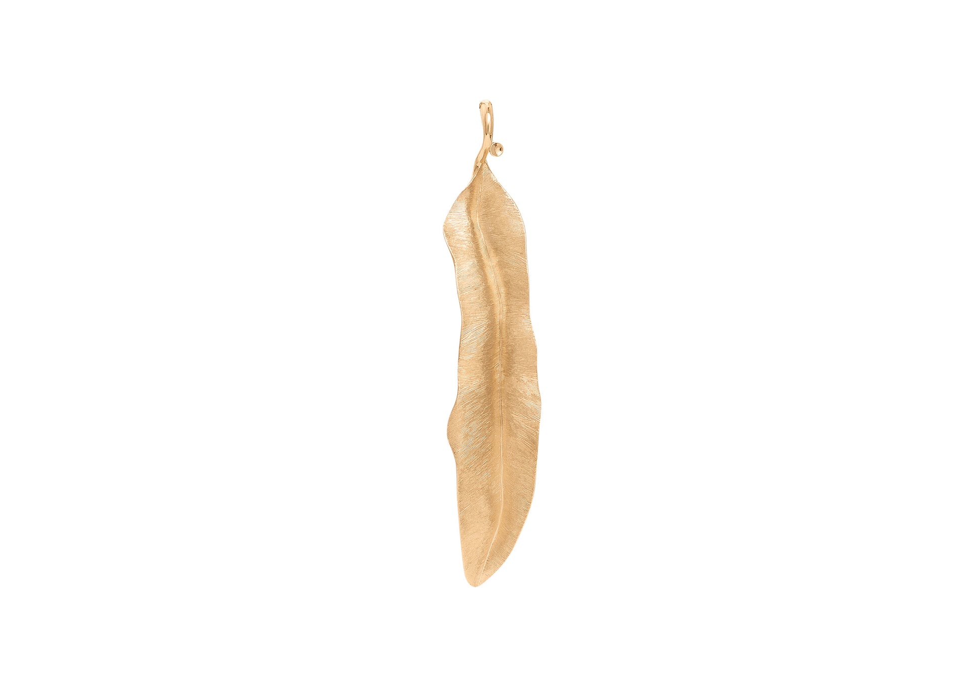 Leaves pendant in 18K yellow gold
