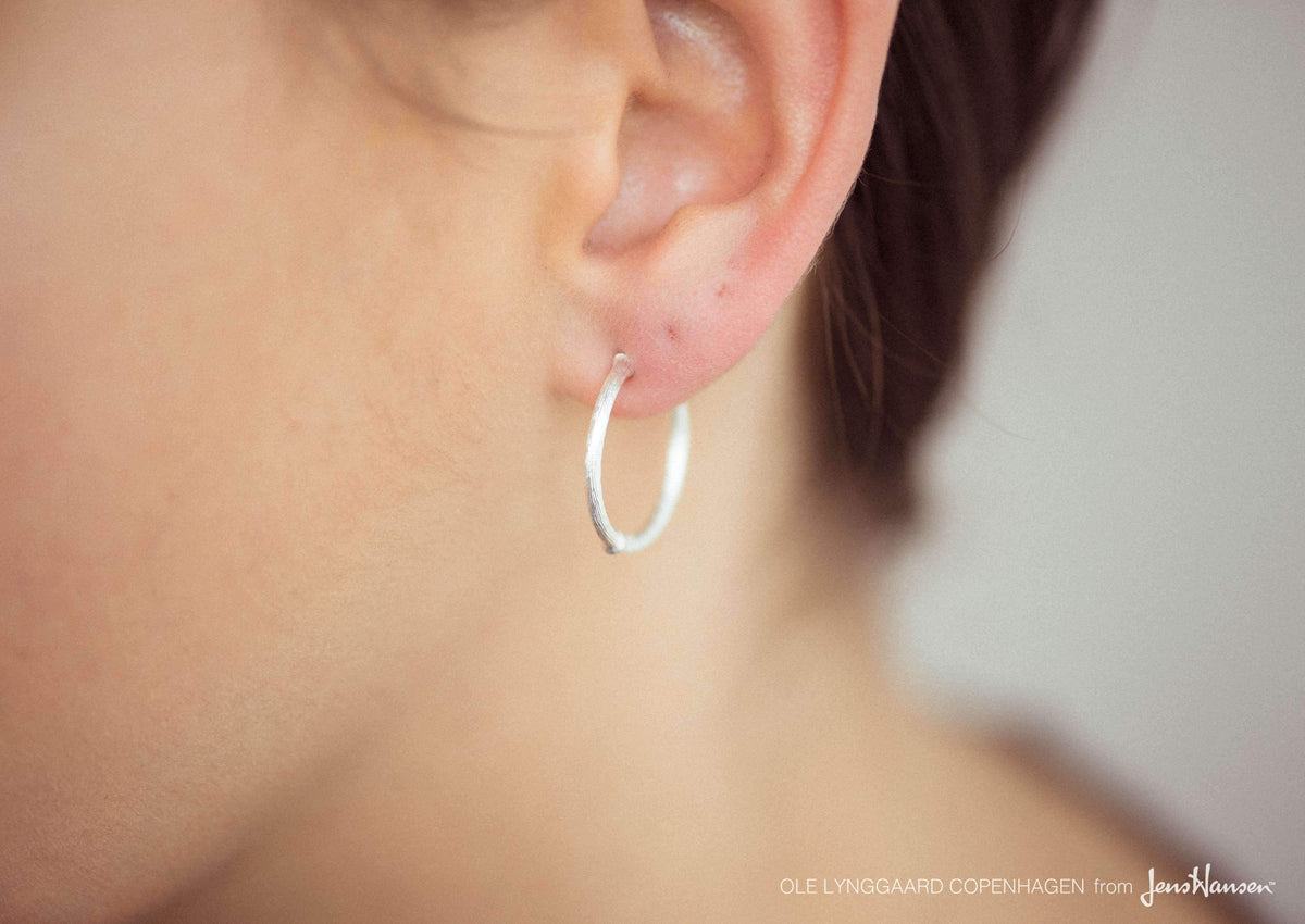 Nature earrings in Sterling silver