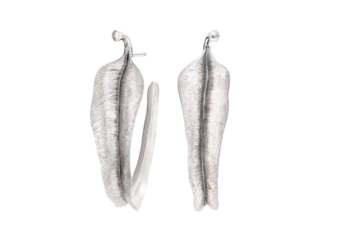 Leaves earrings in Sterling silver
