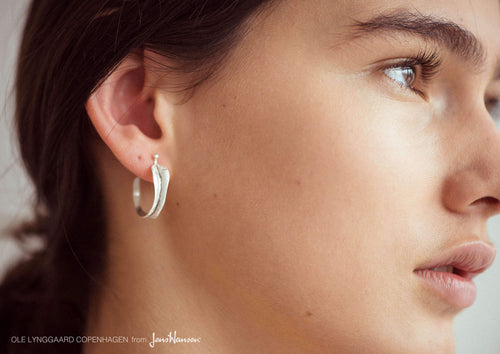 Leaves earrings in Sterling silver