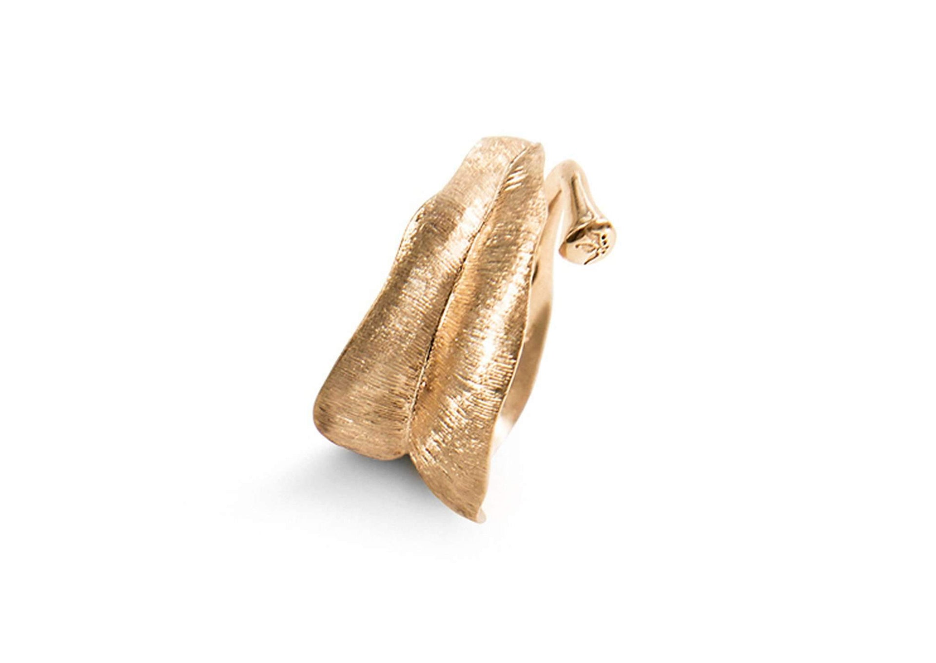 Leaves Ring in 18K yellow gold