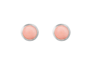 Circus earrings in Sterling silver with Rose Opal