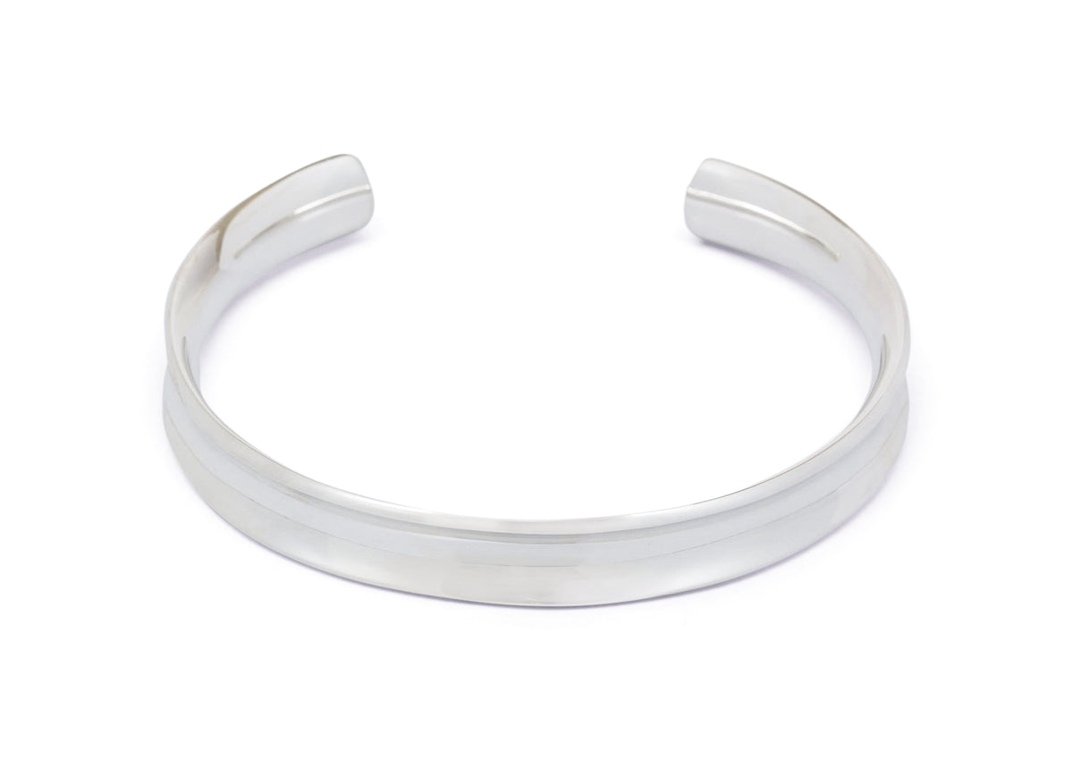 Wide Concave Cuff Bangle