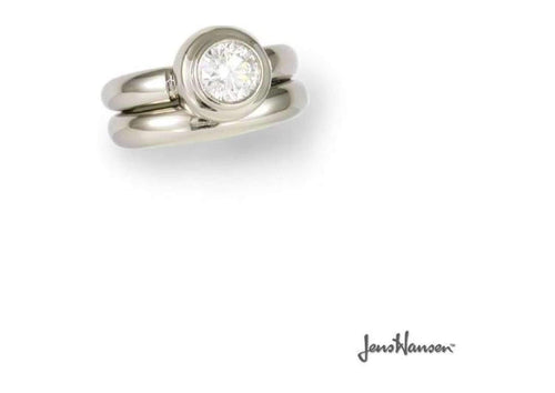 Platinum & Diamond Wedding set   - Jens Hansen