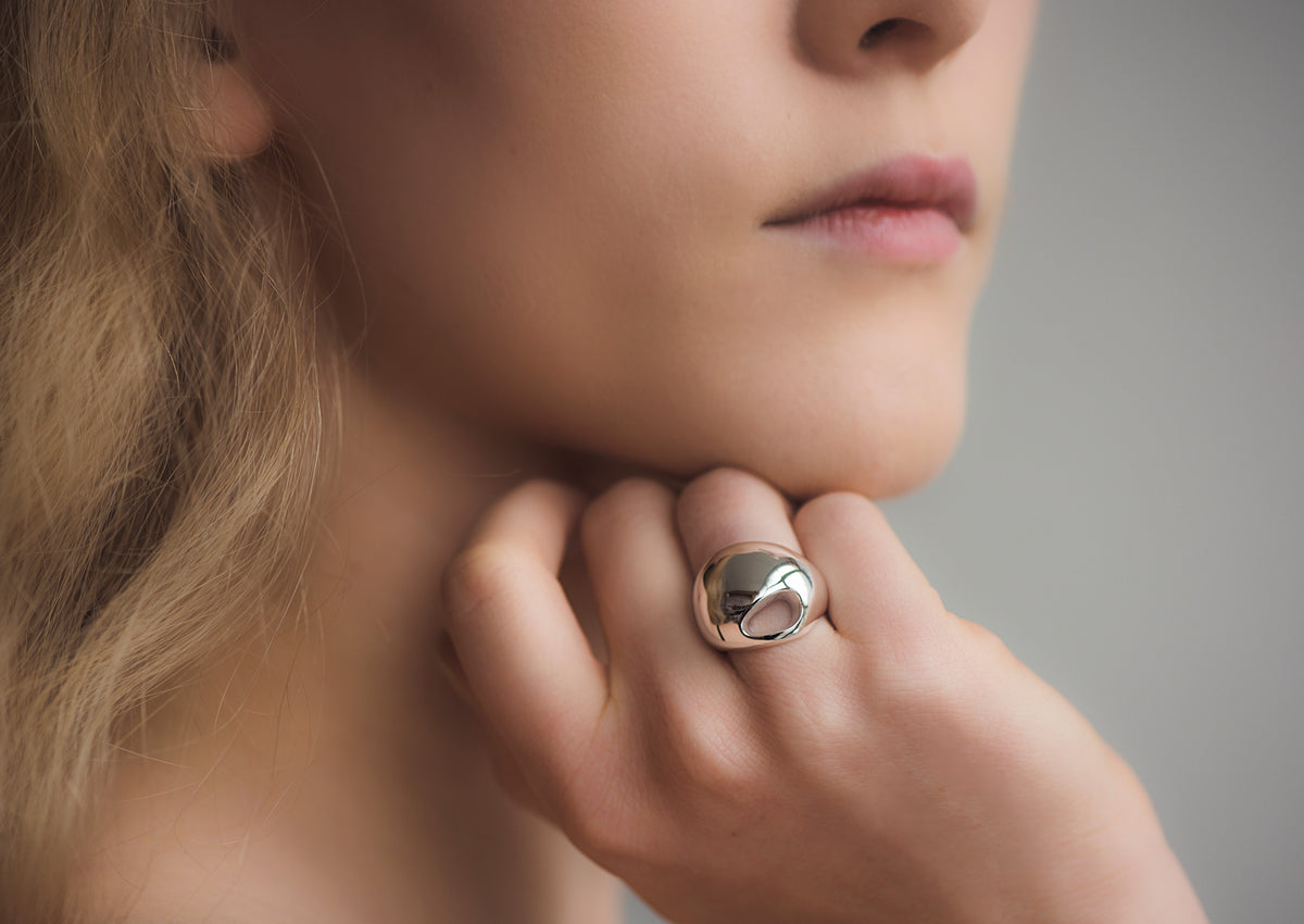 The Secret Kiwi Ring, Sterling Silver