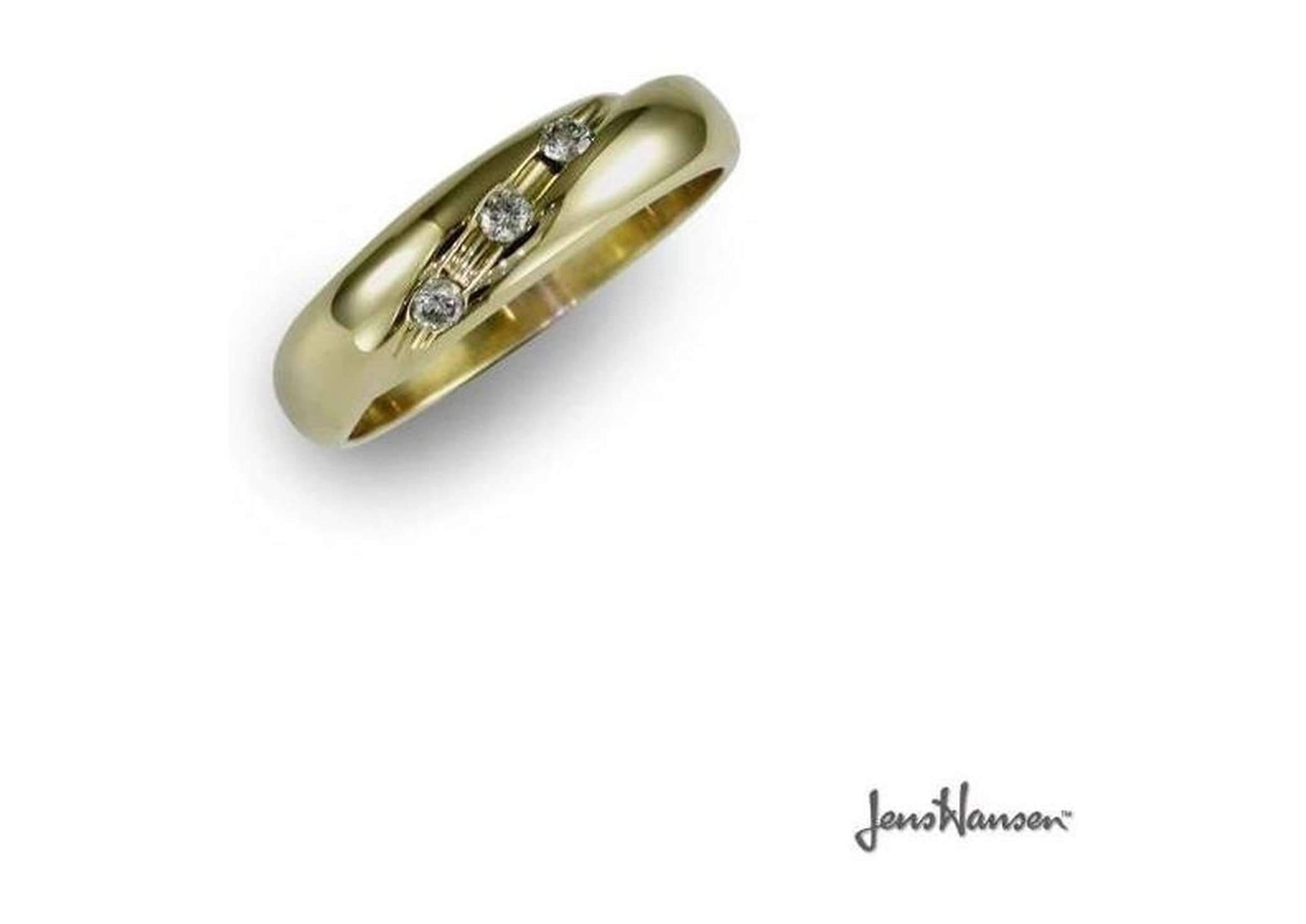 Customised 9ct Gold & Diamond Ring   - Jens Hansen