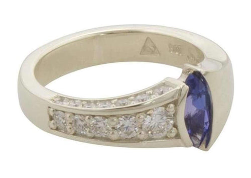 Marquise Tanzanite & Diamond Ring Design   - Jens Hansen