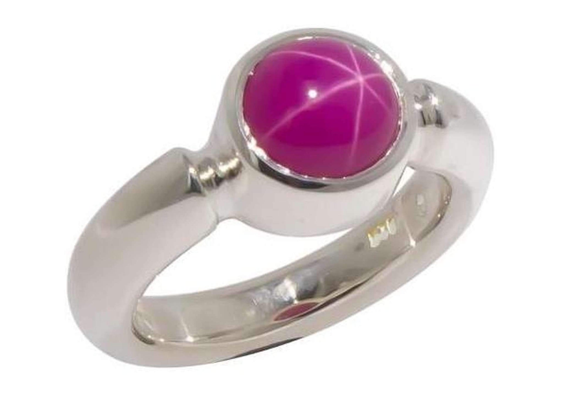 Sterling Silver & Star Ruby Ring   - Jens Hansen