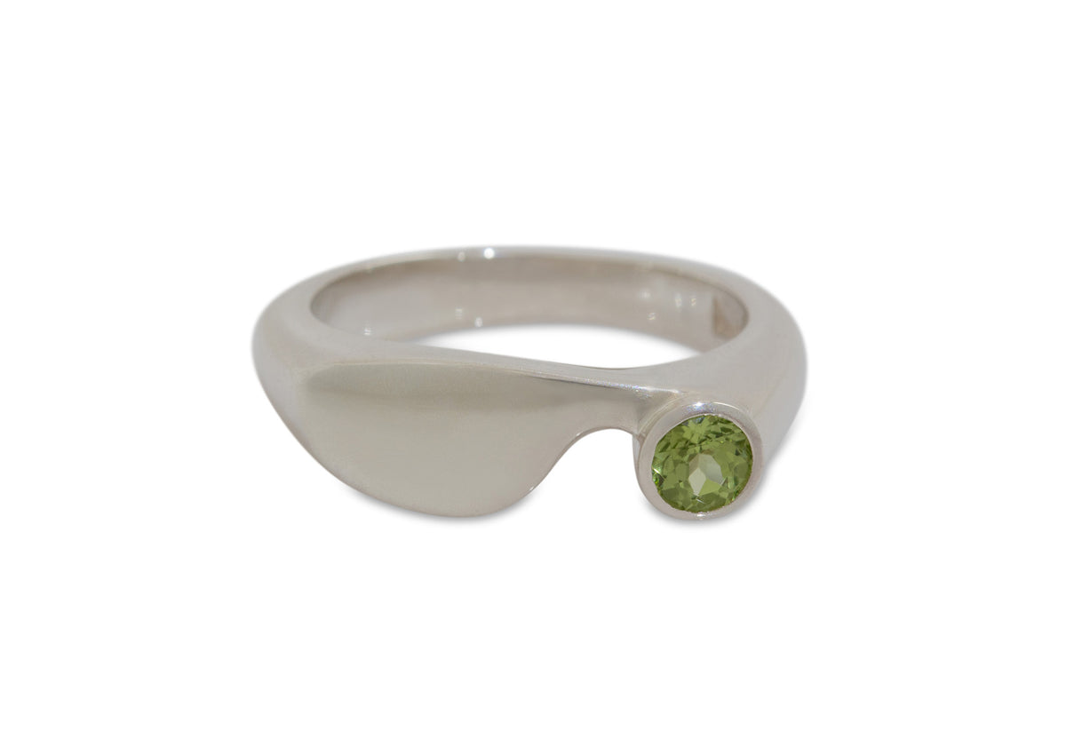 Contemporary Gemstone Ring, Sterling Silver