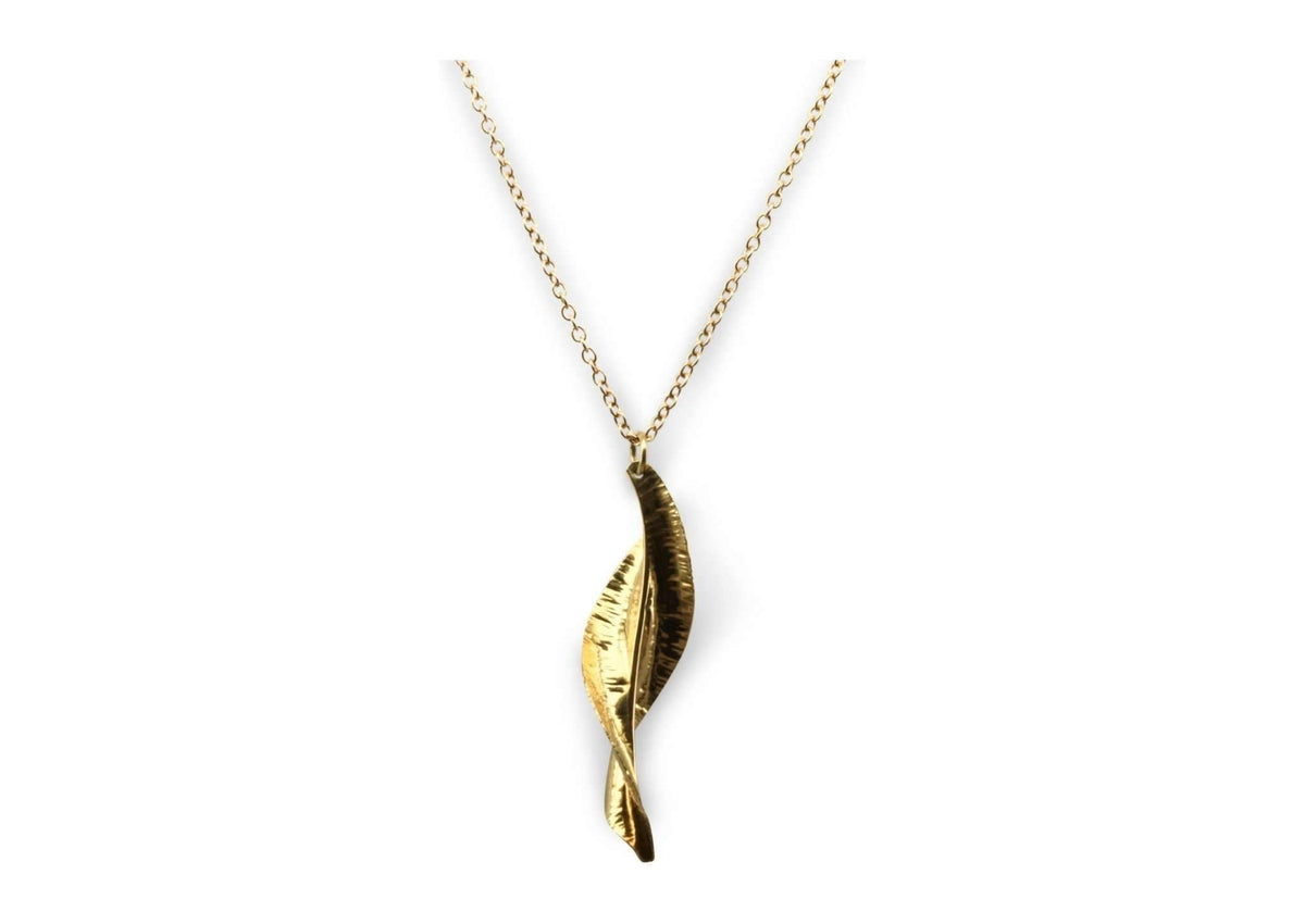 WVI Autumn Leaf Pendant, Yellow, Red & White Gold