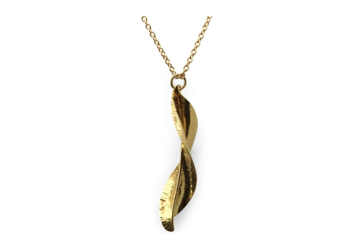 WVI Autumn Leaf Pendant, Yellow, Red & White Gold