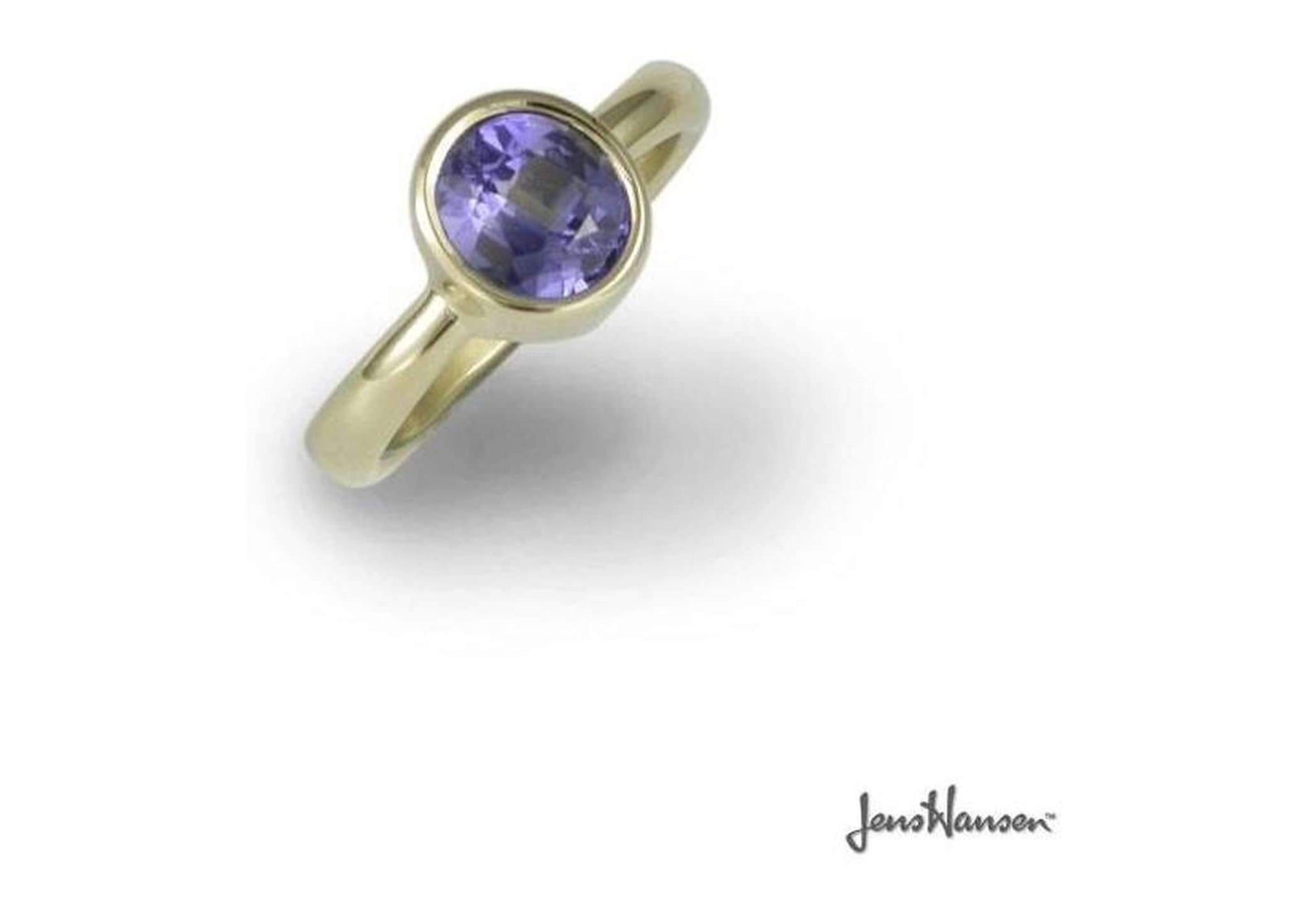 18ct Gold Dress Ring with a Ceylon Sapphire   - Jens Hansen