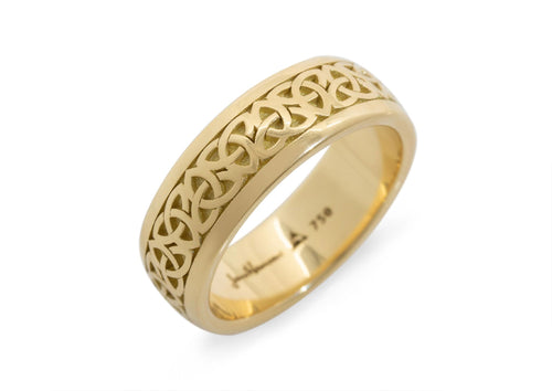 Yellow Gold Design with Trinity Inlay