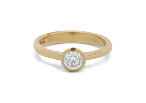 JW698 Diamond Engagement Ring, Yellow Gold