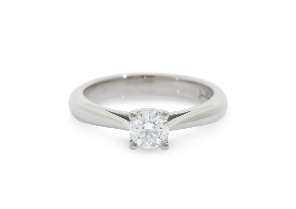 J2656 Diamond Engagement Ring, White Gold & Platinum