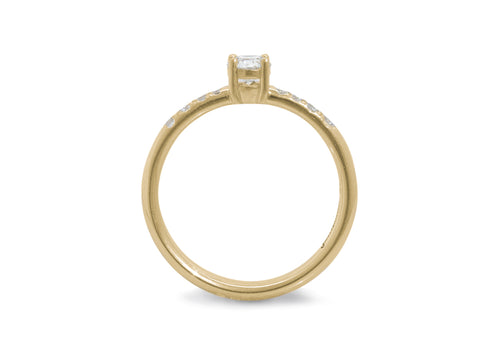 Eros Diamond Engagement Ring, Yellow Gold