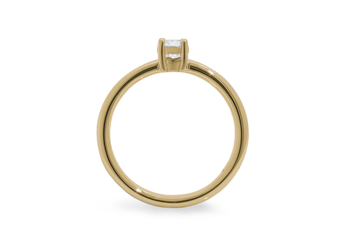 Aria Diamond Engagement Ring, Yellow Gold
