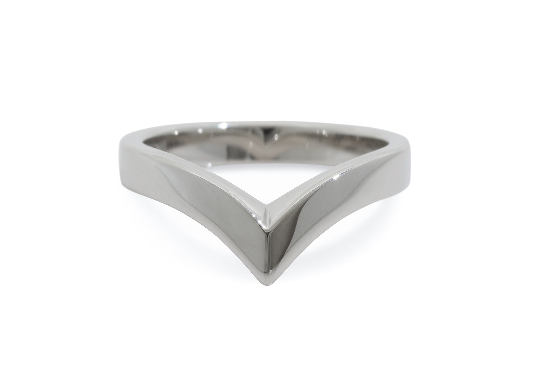 Custom Wishbone Style Wedding Band, Platinum – Jens Hansen