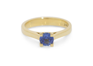 J2916 Sapphire Engagement Ring, Yellow Gold