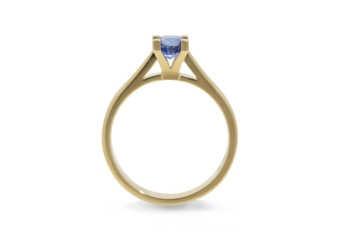 J2916 Sapphire Engagement Ring, Yellow Gold
