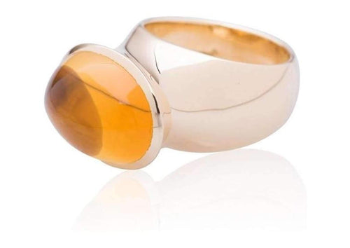 Luxurious Golden Citrine Ring.   - Jens Hansen - 4