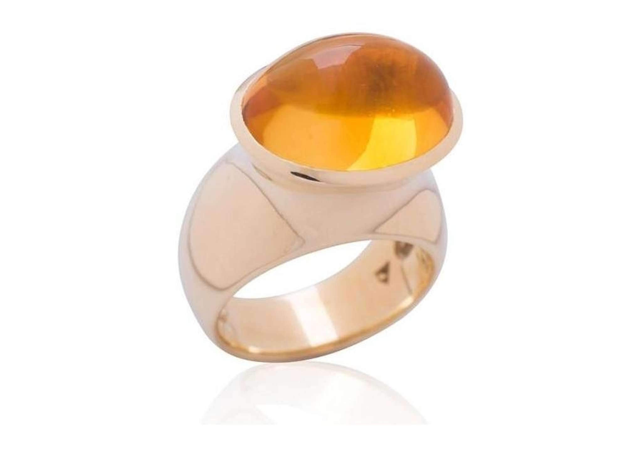 Luxurious Golden Citrine Ring. – Jens Hansen
