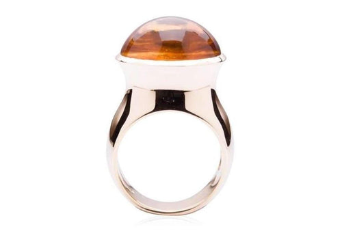 Luxurious Golden Citrine Ring.   - Jens Hansen - 2