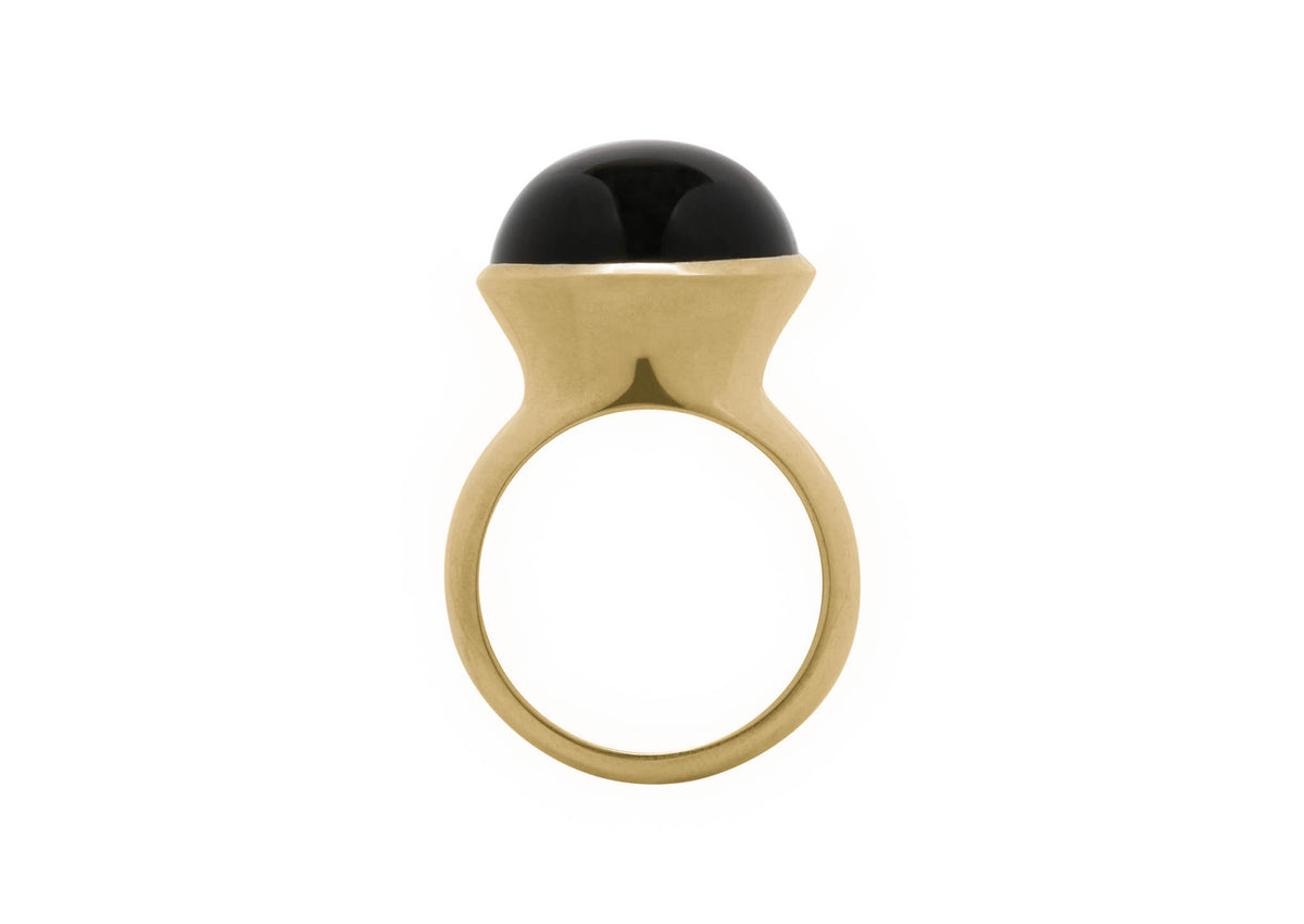 Impressive Cabochon Gemstone Ring, Yellow Gold