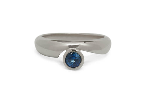 JW193 Gemstone Ring, White Gold & Platinum