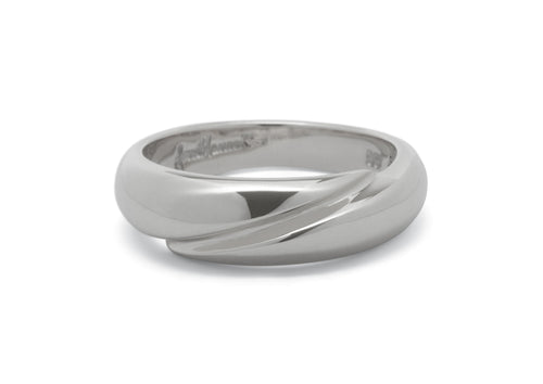 JW1 Domed Ring, Sterling Silver