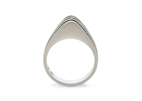 Original "Sydney Fin" Ring, Sterling Silver