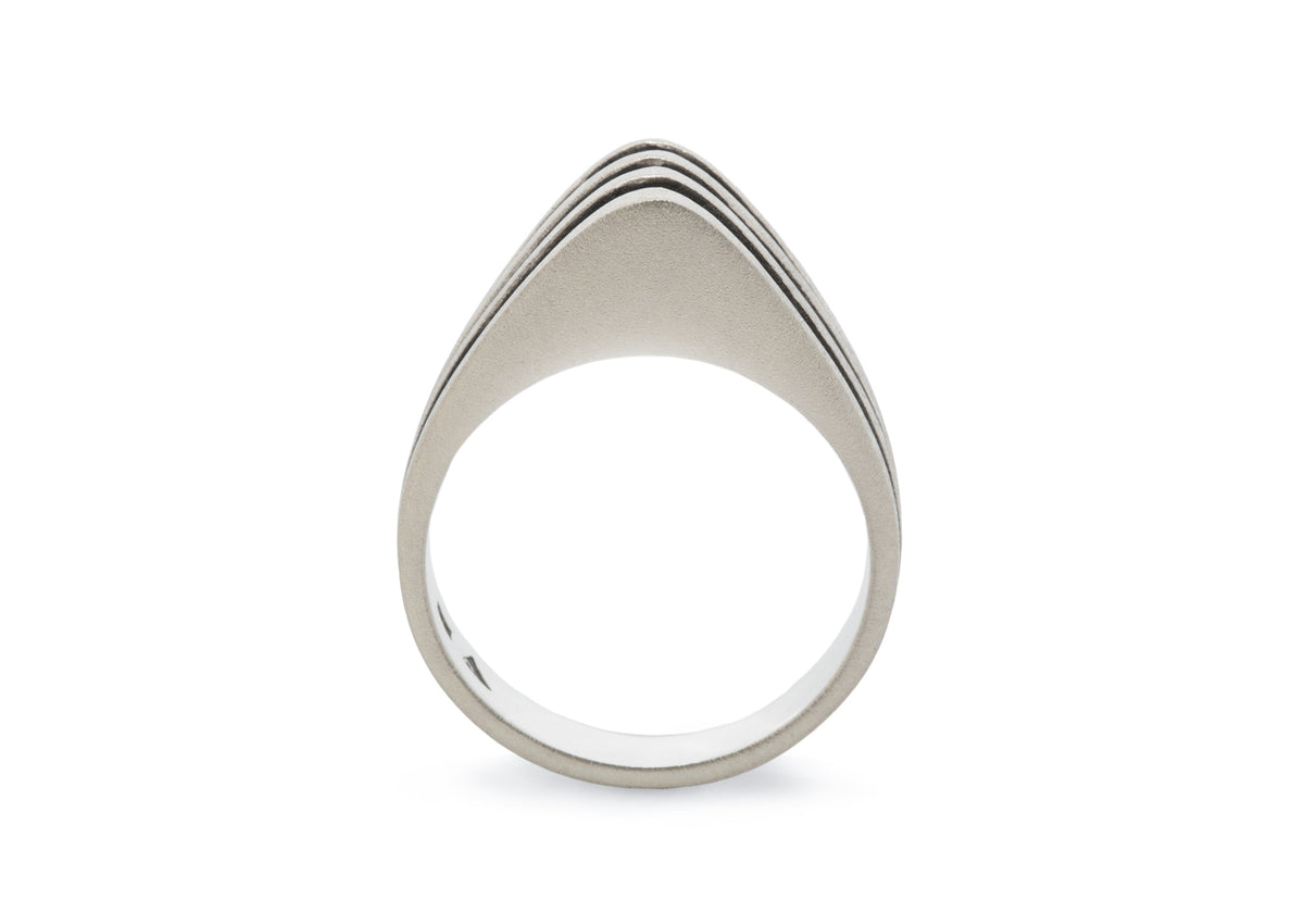 Original "Sydney Fin" Ring, Sterling Silver