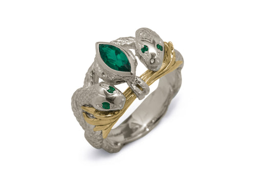 Our Ring for Viggo, White Gold or Platinum & Yellow Gold