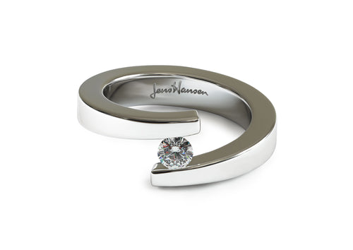 JW374 Diamond Ring, Platinum