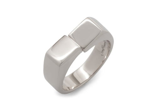 JW469 Dress Ring, White Gold & Platinum