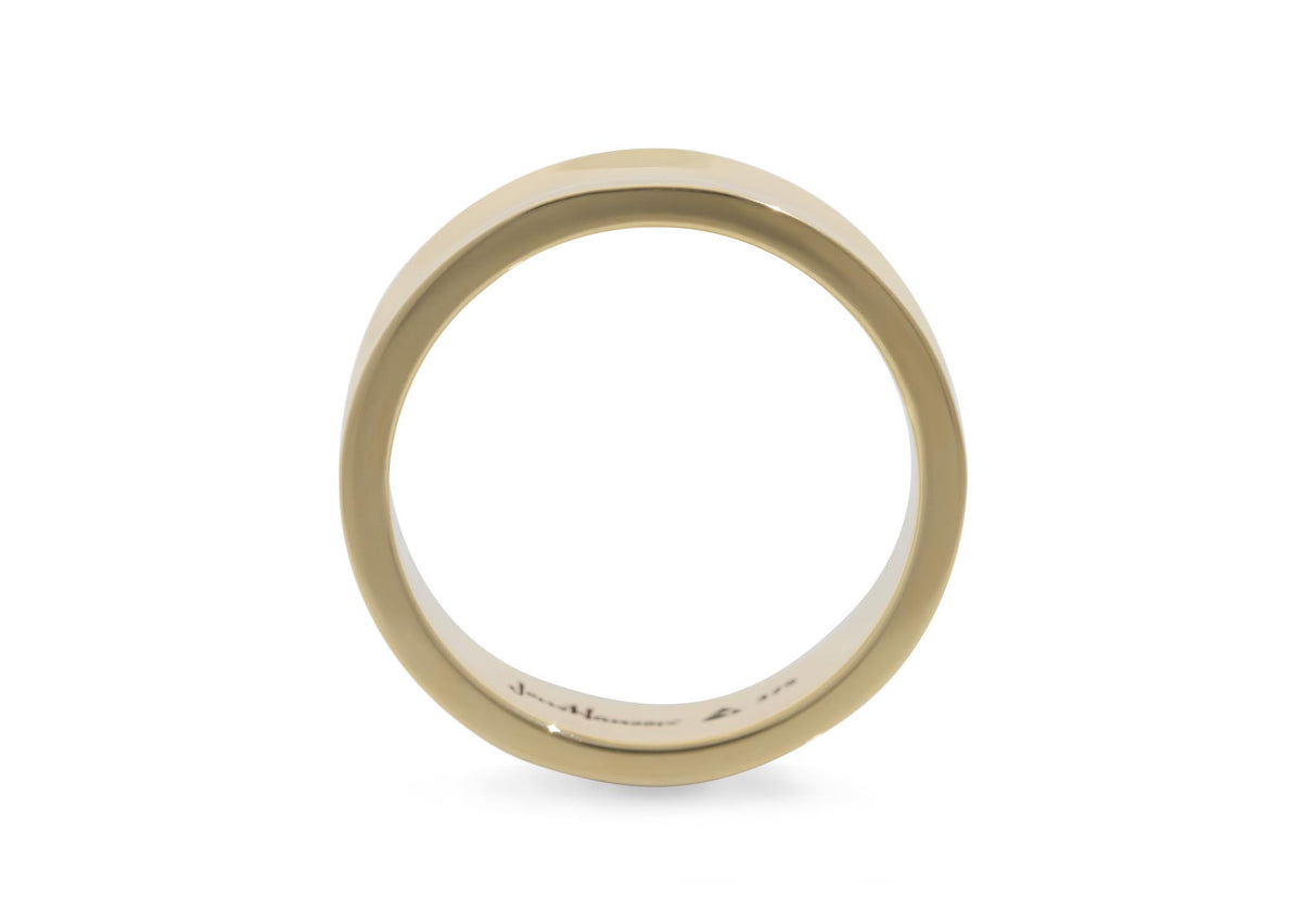 JW487/JW488 Concave Band, Yellow Gold