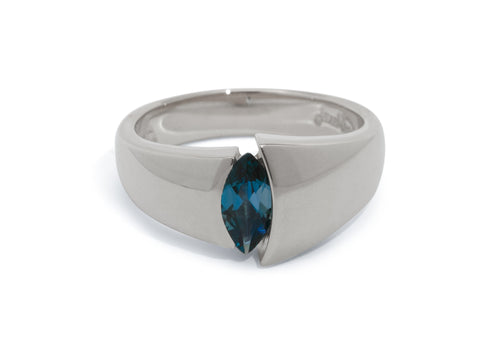 The Jens Hansen Marquise Gemstone Ring, Sterling Silver