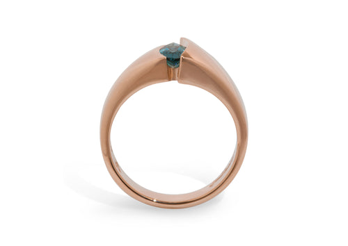 The Jens Hansen Marquise Gemstone Ring, Red Gold