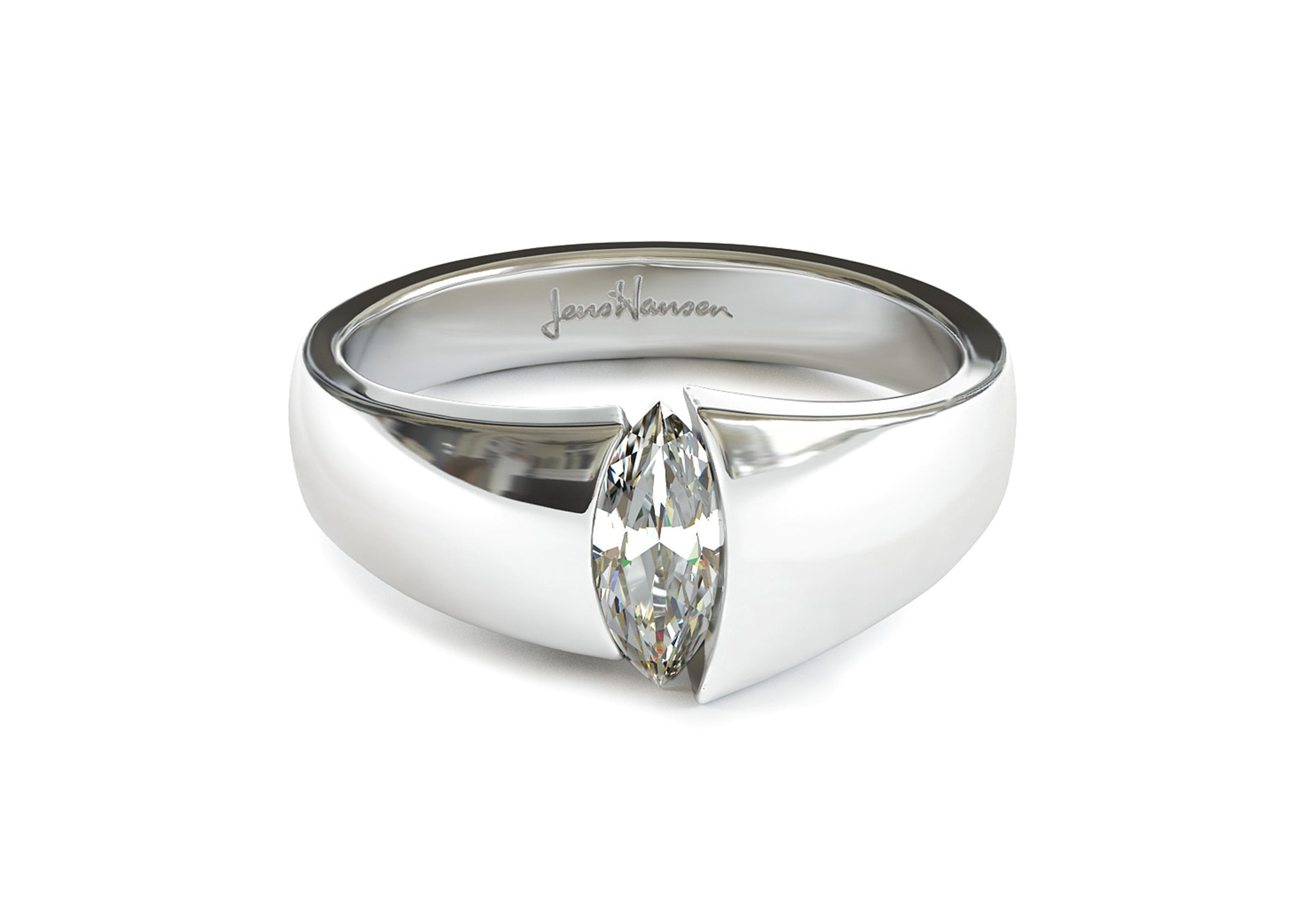 18ct white gold marquise diamond ring Clearance