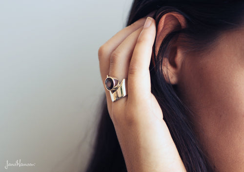 Signature Cocktail Ring, White Gold & Platinum