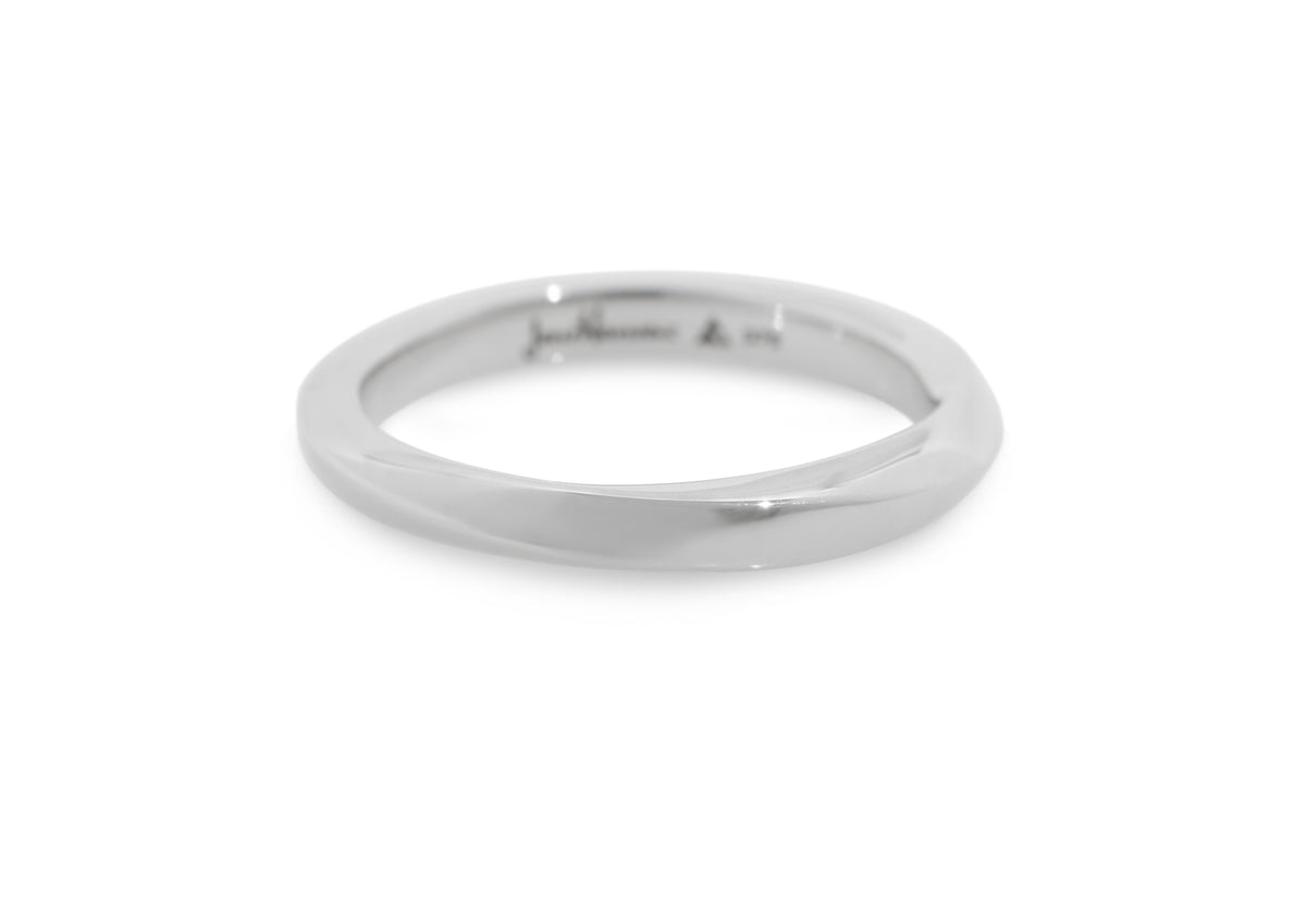 Square Möbius Twist Ring, Sterling Silver