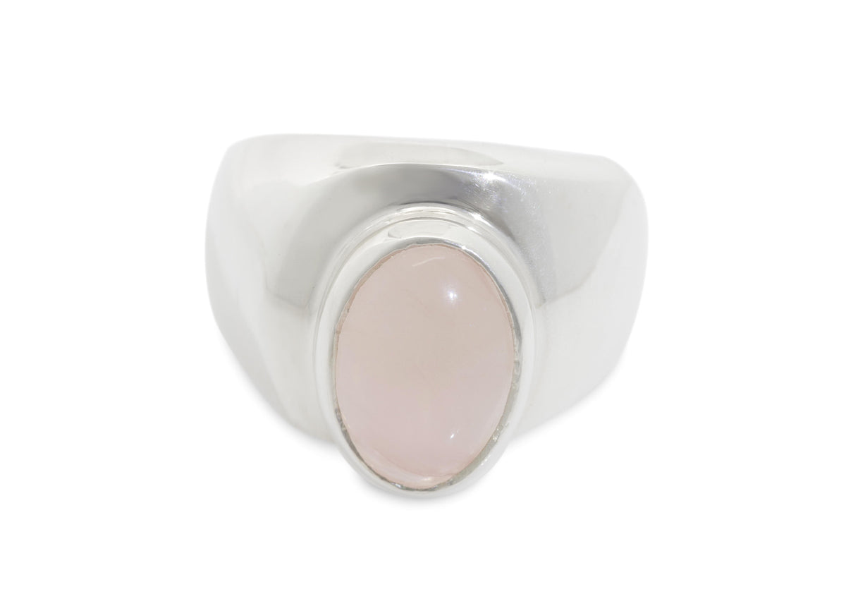 JW54 Cabochon Gemstone Ring, Sterling Silver