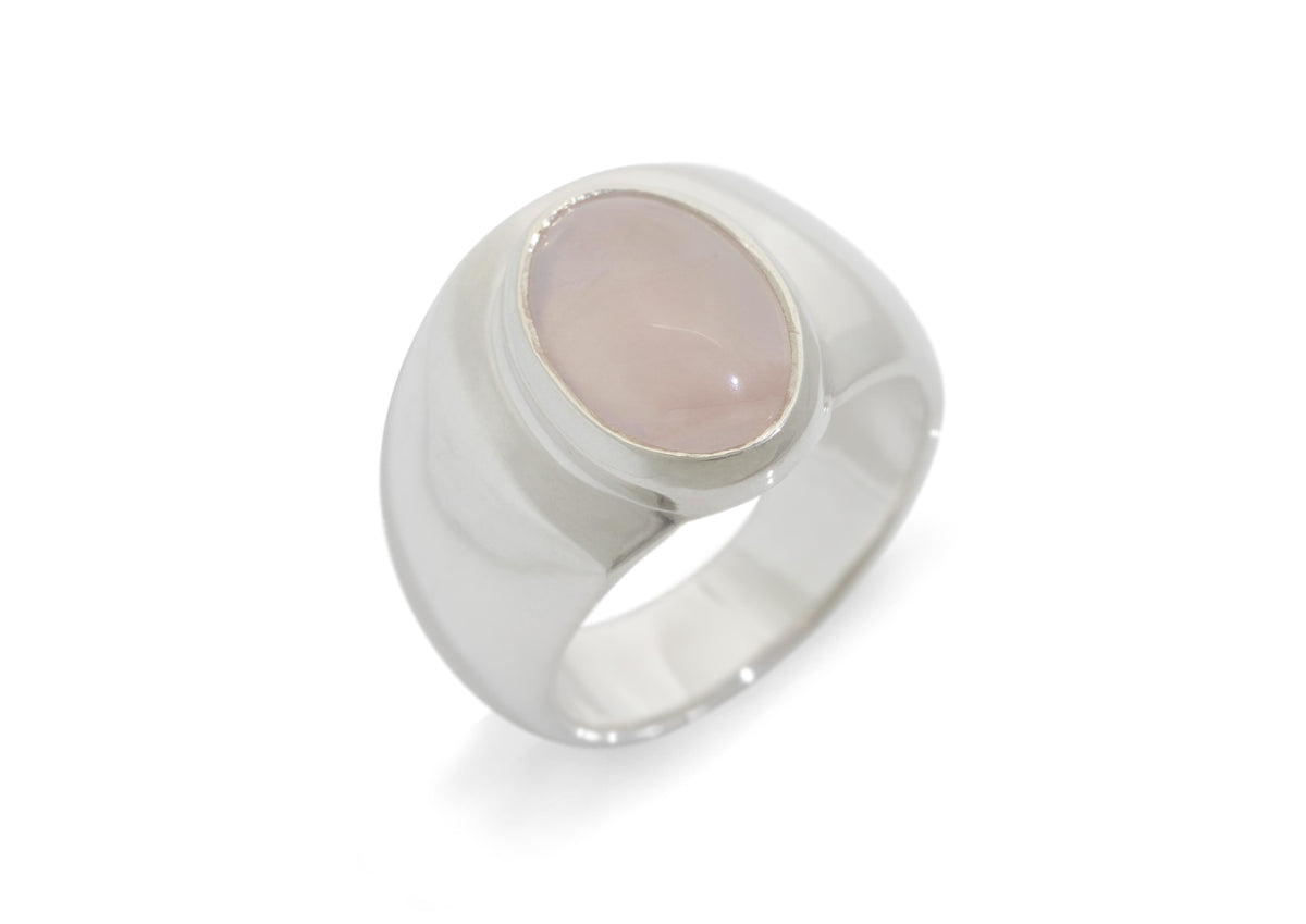 JW54 Cabochon Gemstone Ring, Sterling Silver