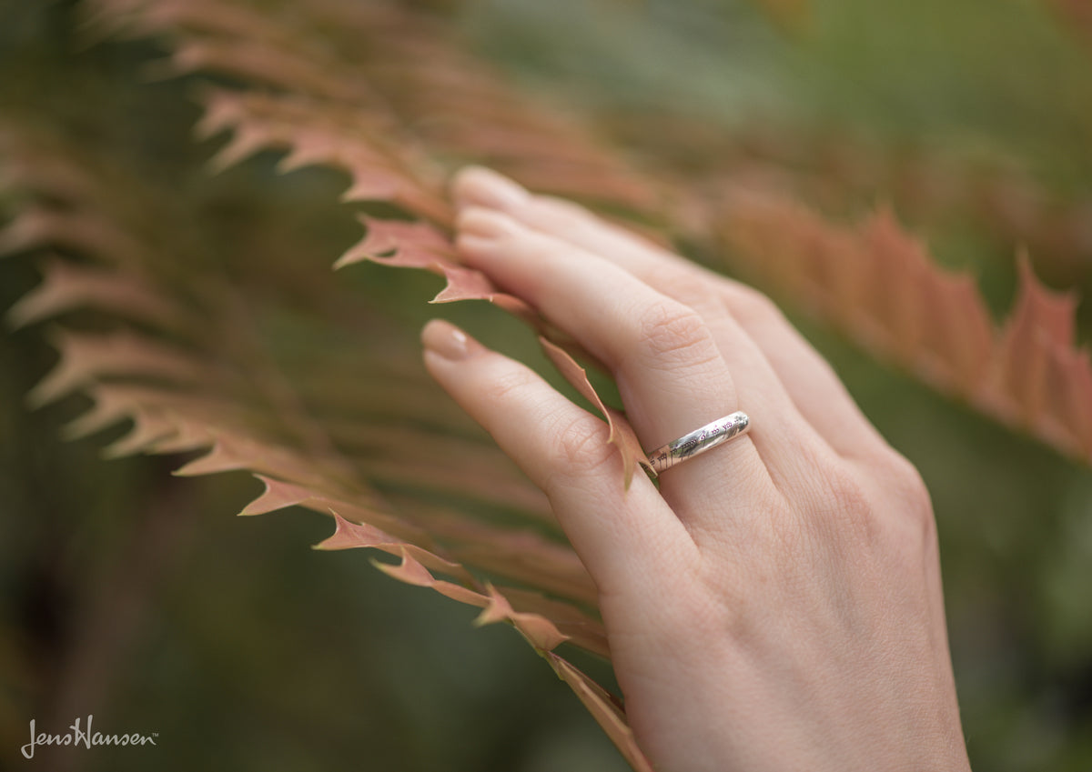 Petite Elvish Love Ring White Gold and Platinum