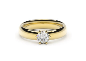 Classic Engagement Ring, Yellow Gold