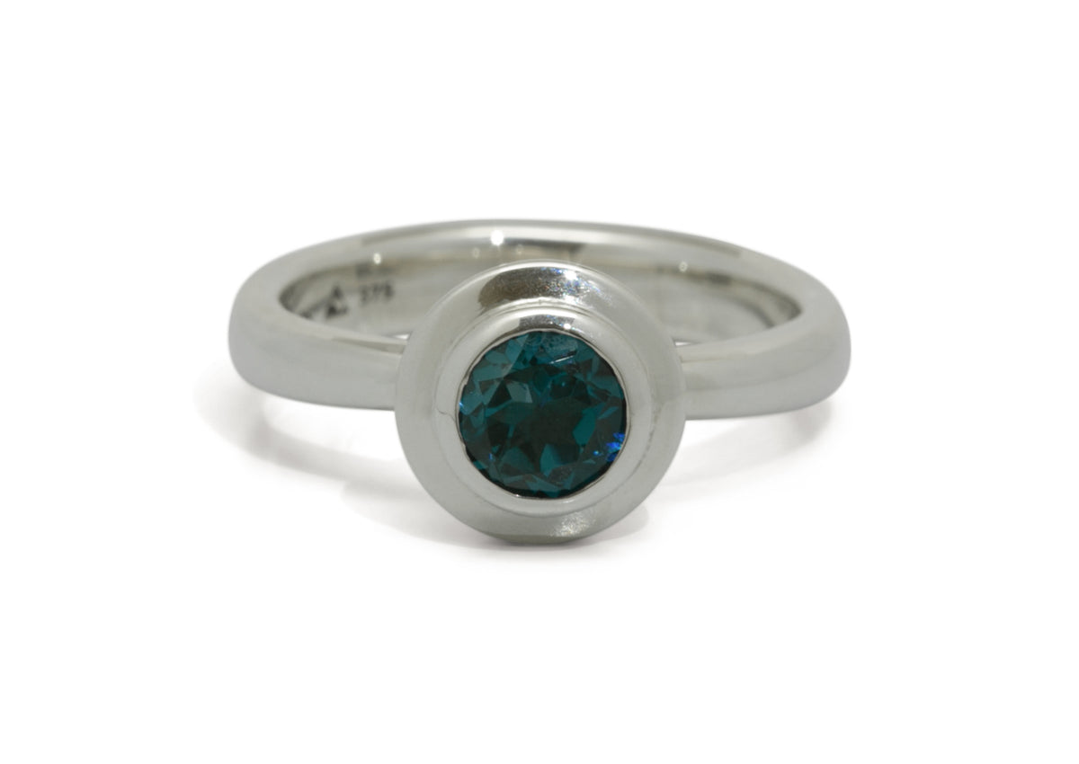 JW656 Gemstone Ring, White Gold & Platinum
