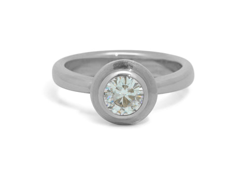 JW656 Gemstone Ring, White Gold & Platinum