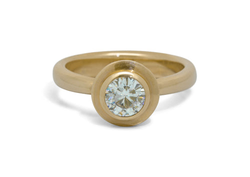 JW656 Gemstone Ring, Yellow Gold