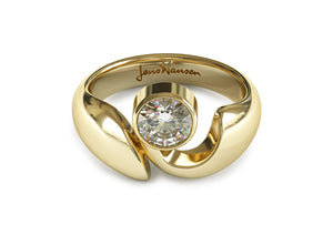 JW159/JW66 Diamond Ring, Yellow Gold